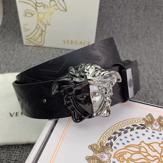 Versace Belts Medusa buckle leather belt product detail image 2