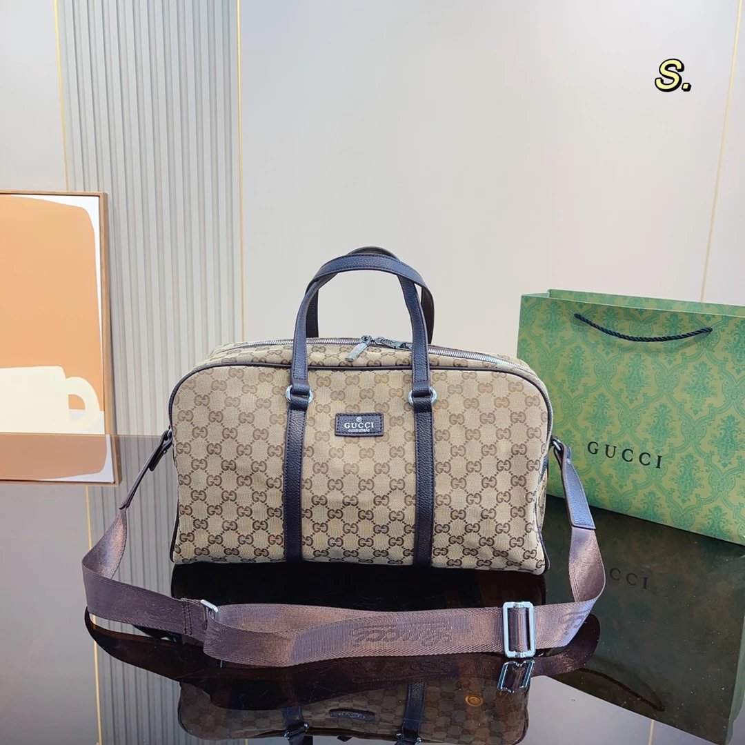 Gucci GG Marmont Boston Bag Tan with Web Stripe Handbag - 3