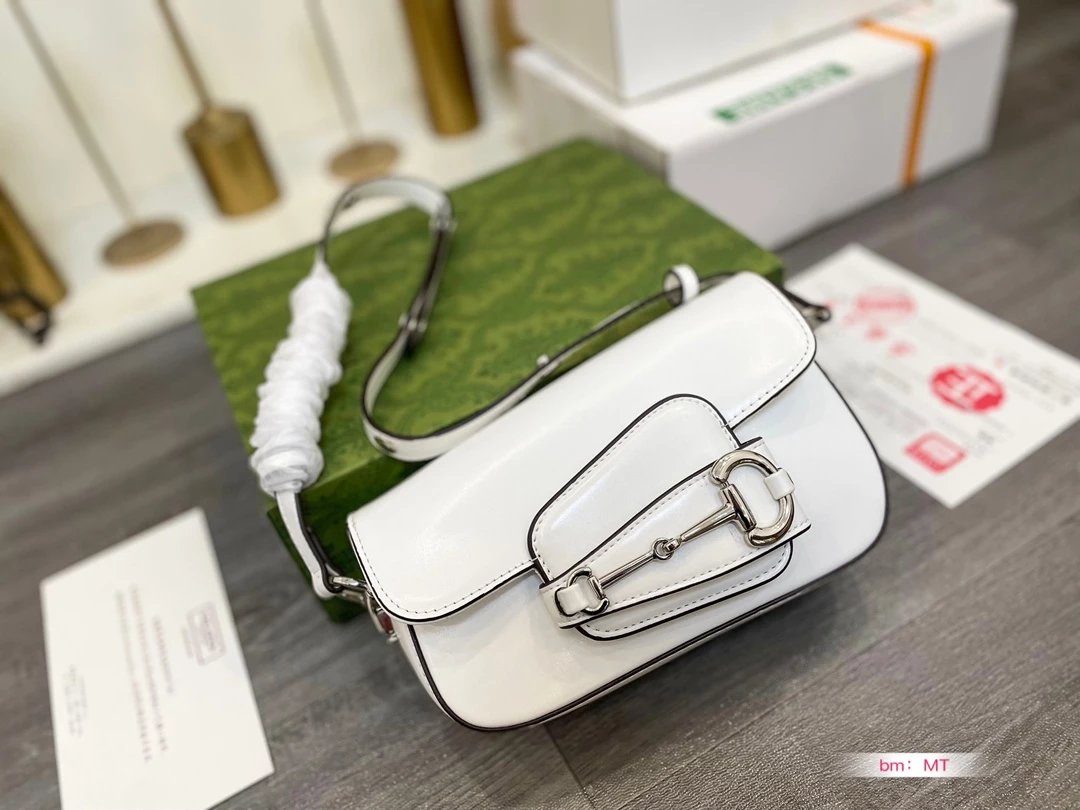 Gucci Horsebit 1955 Mini Bag Black Leather Chain Shoulder Bag - 5