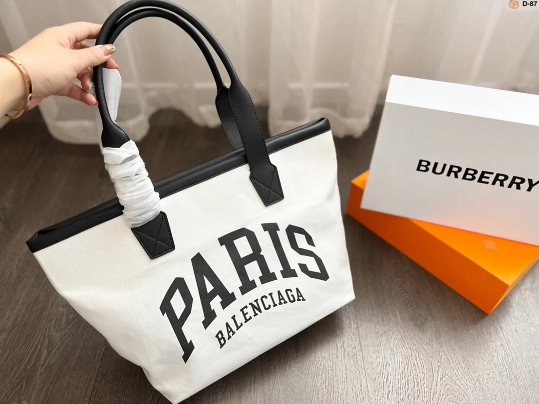 Balenciaga Paris Tote Bag Black - 6