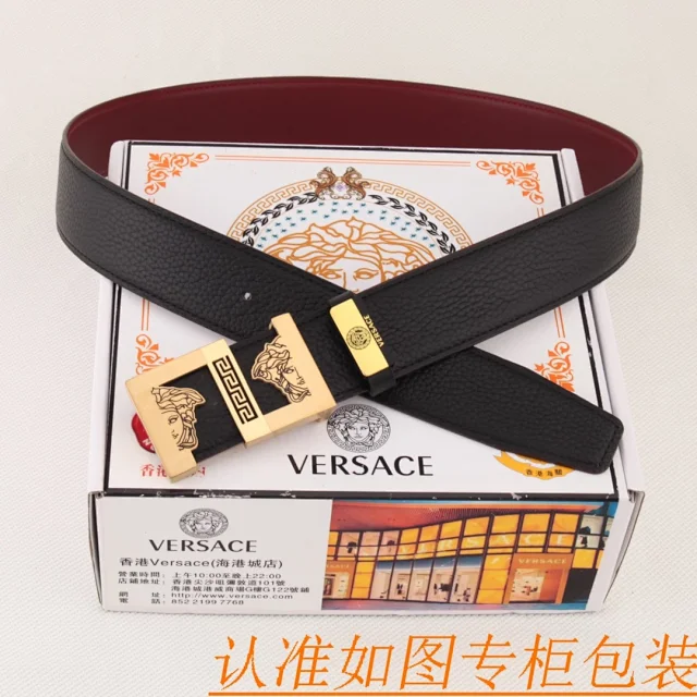 Versace Belts Medusa buckle leather belt product detail image 15