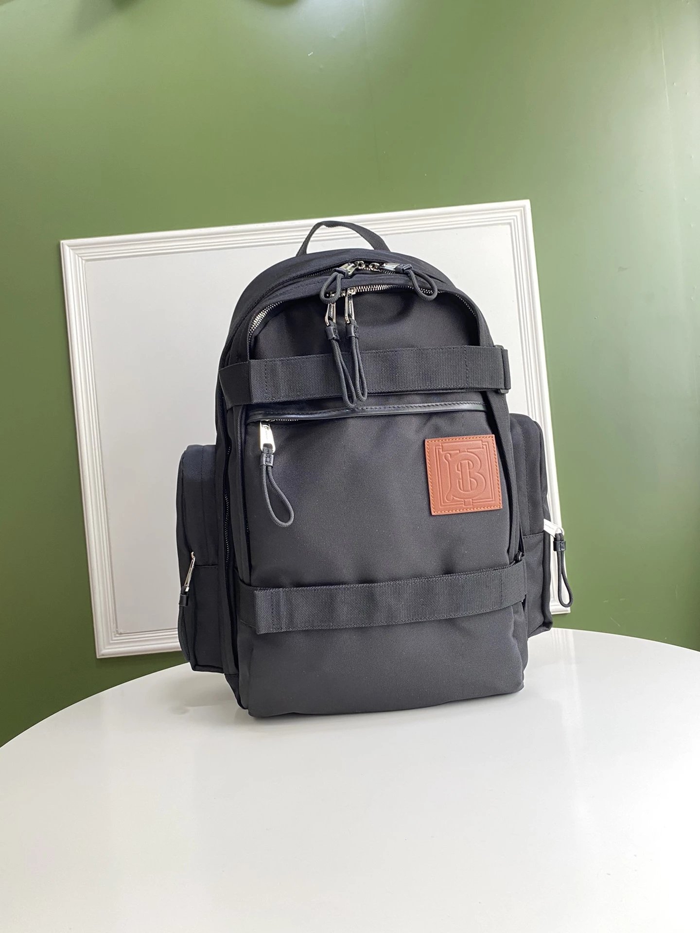 Burberry Thomas Bear Check Drawstring Backpack Beige Mini Backpack - 15