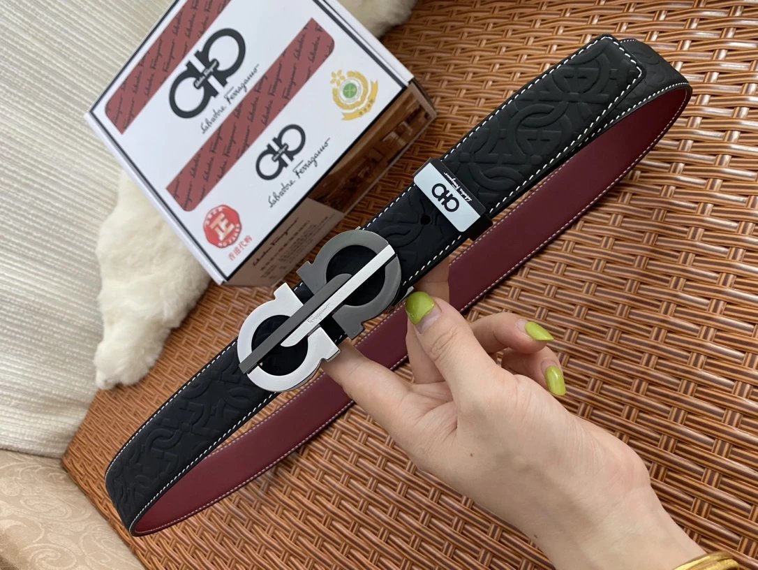 Dior CD Logo Belt Black Leather Belt - 13