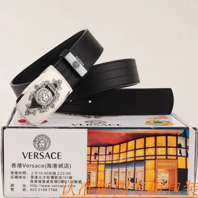 Versace Belts Medusa buckle leather belt product detail image 12
