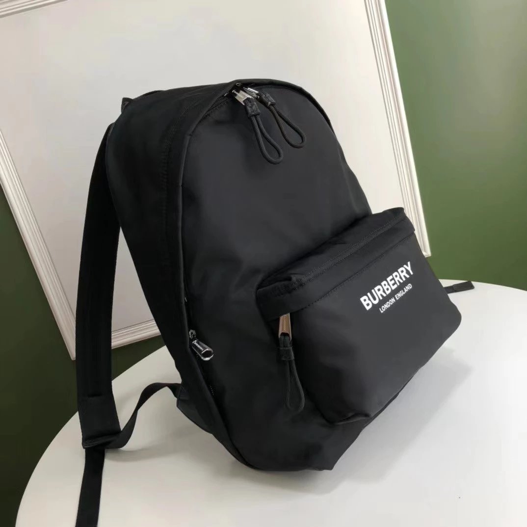 Burberry Thomas Bear Check Drawstring Backpack Beige Mini Backpack - 12
