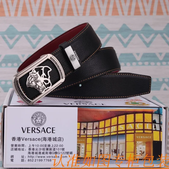 Versace Belts Medusa buckle leather belt product detail image 1