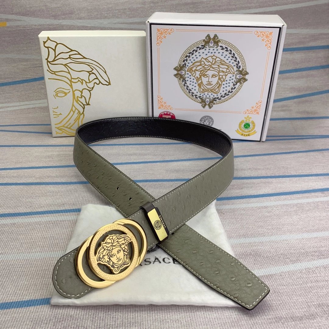 Versace Medusa Head Belt Multicolor Leather Belt - 5
