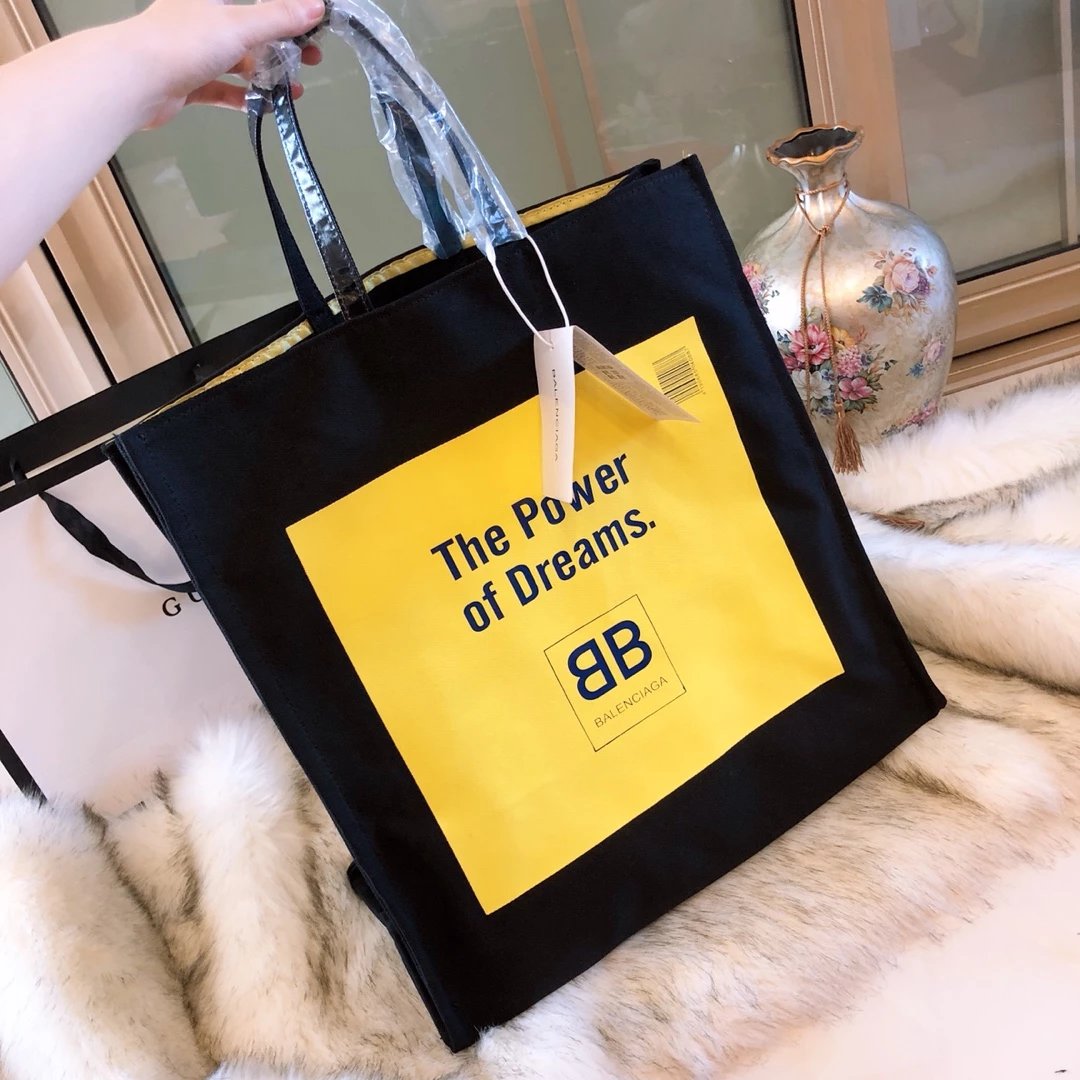Balenciaga Paris Tote Bag Black - 12