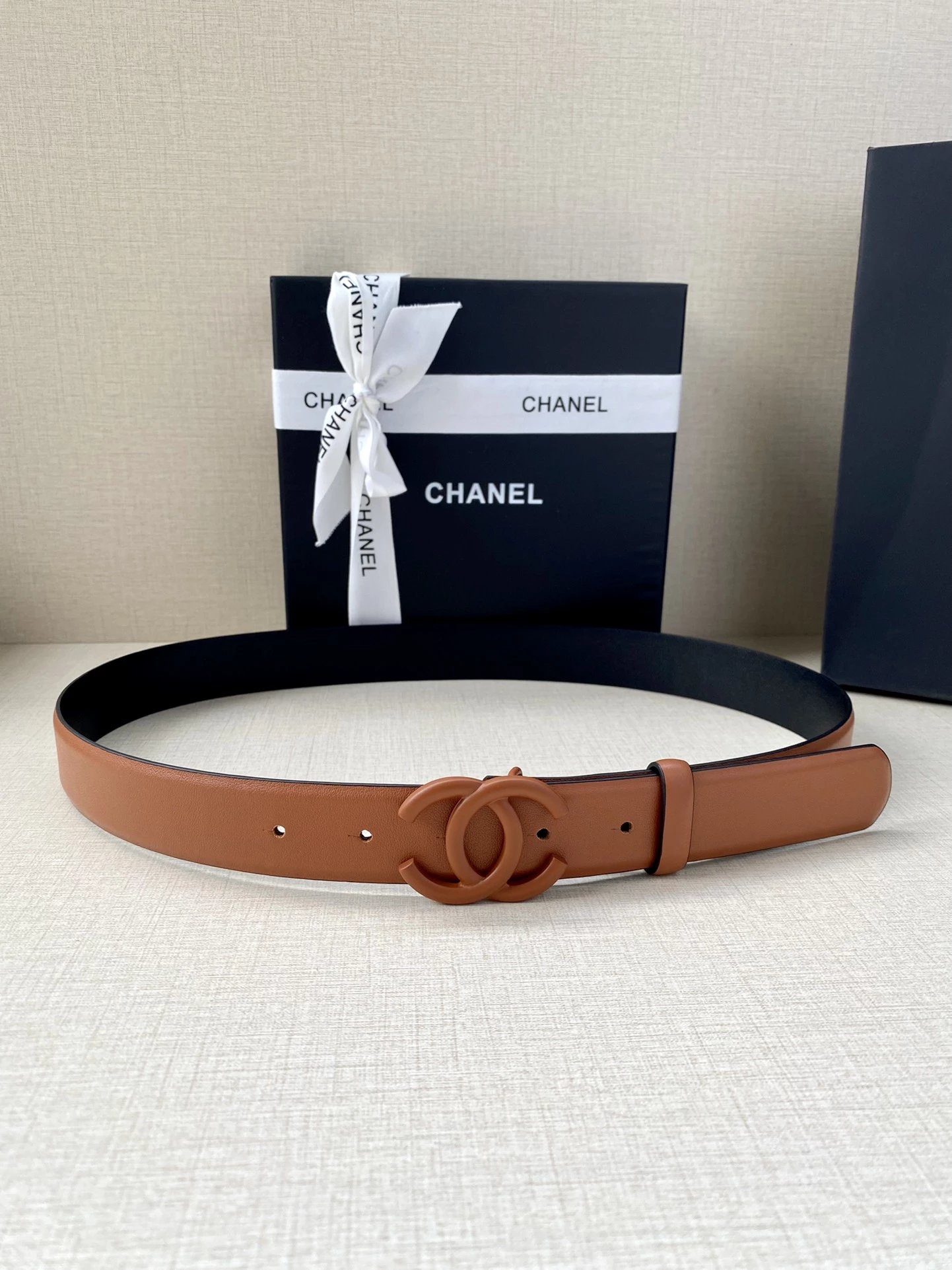 Chanel CC Logo Belt Pink Leather Belt - 13