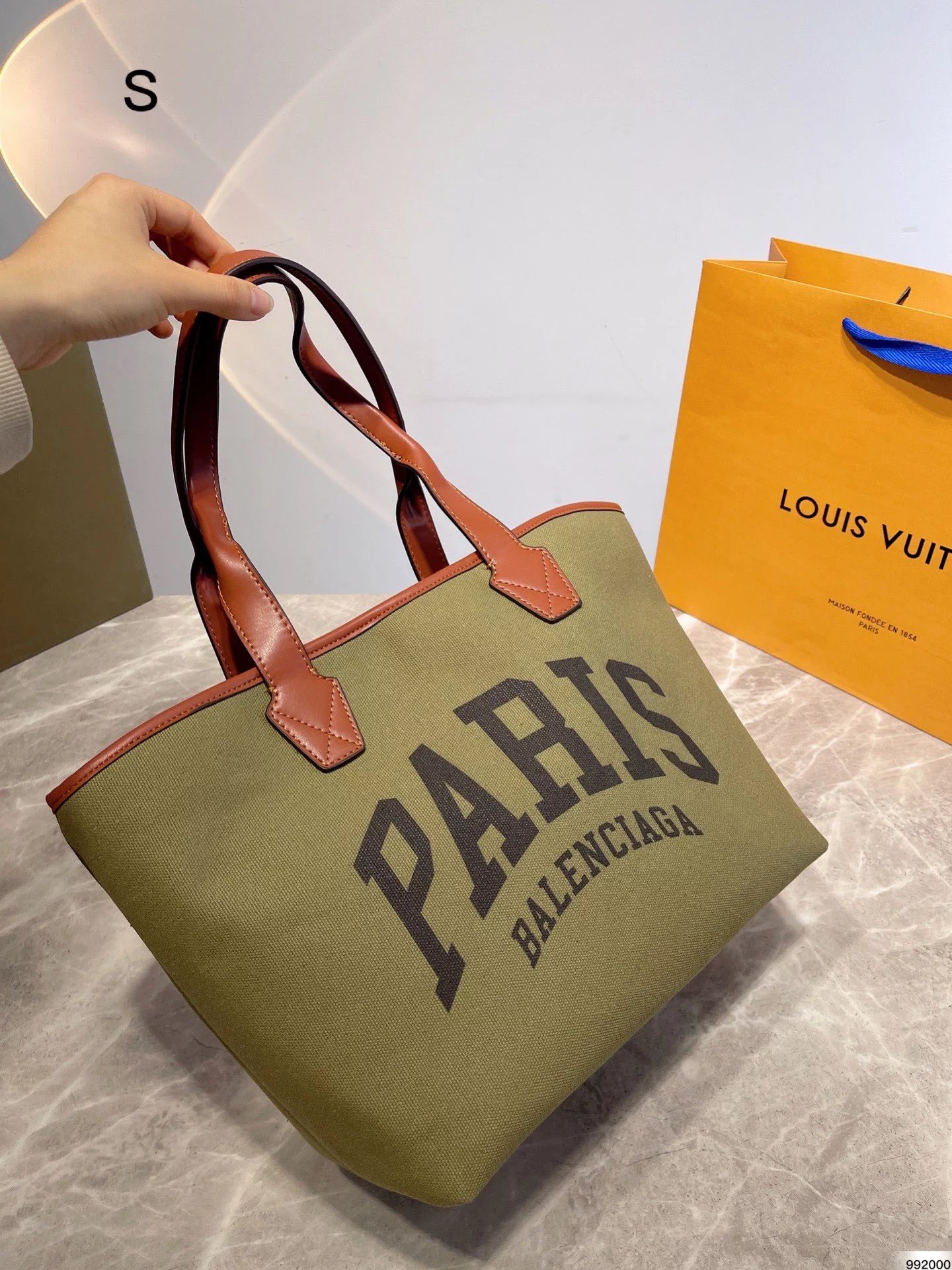 Balenciaga Paris Tote Bag Black - 5