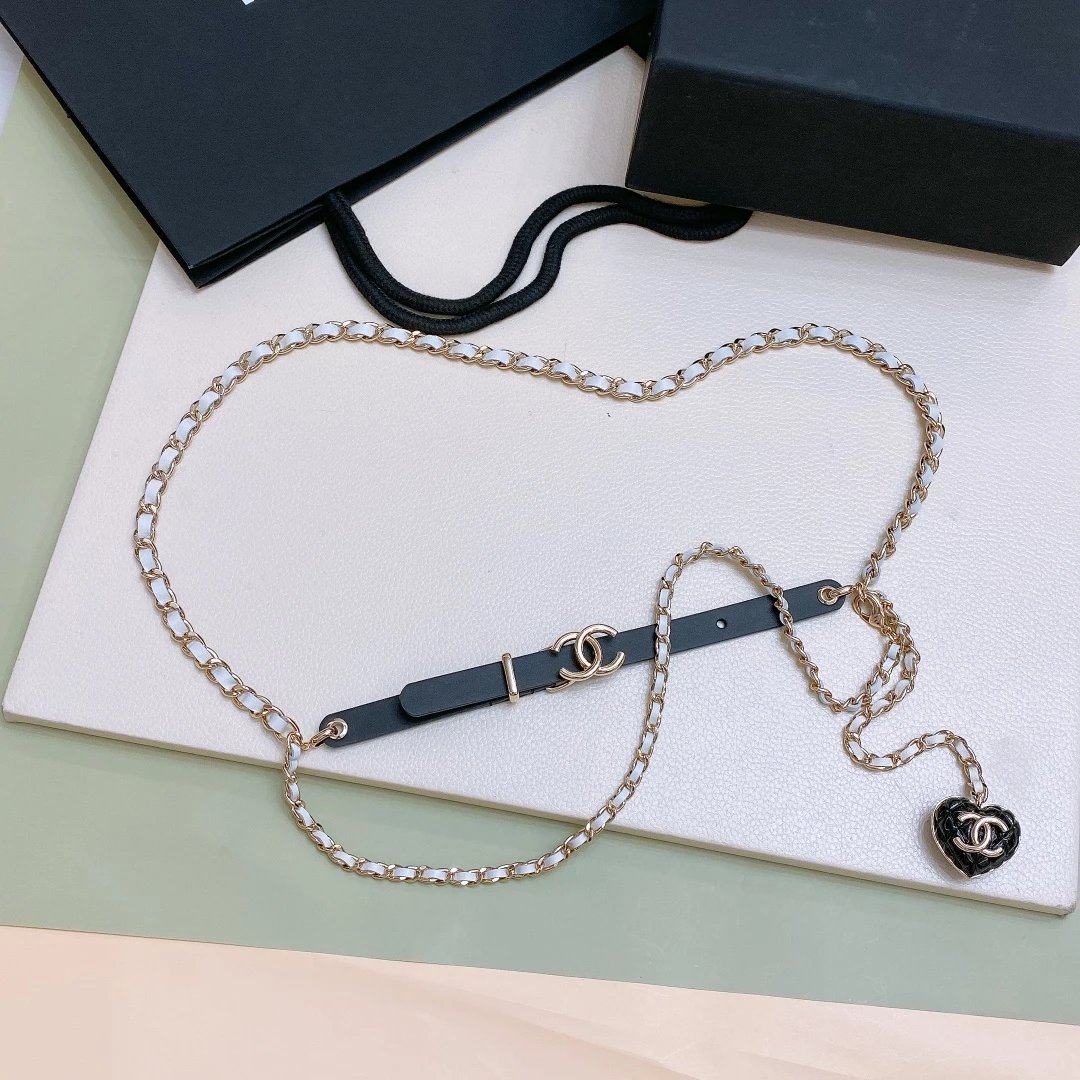 Chanel CC Logo Belt Pink Leather Belt - 8