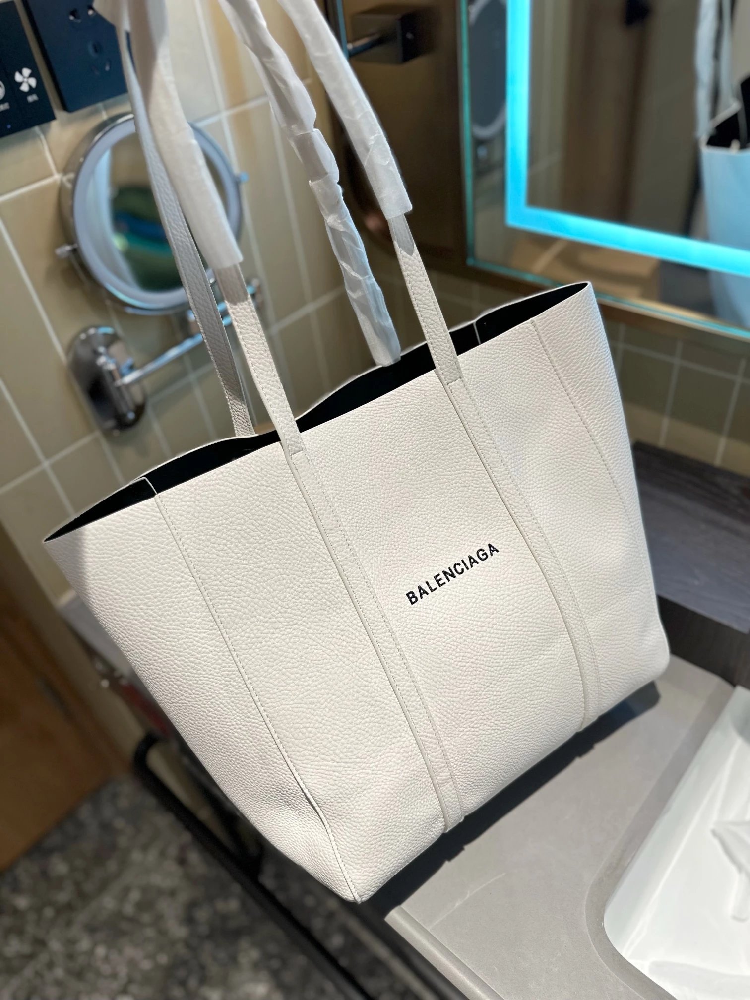 Balenciaga Paris Tote Bag Black - 9