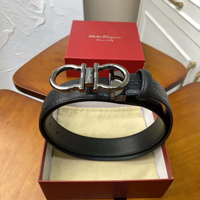 Salvatore Ferragamo Belts Reversible Double Gancini Buckle Belt product detail image 3