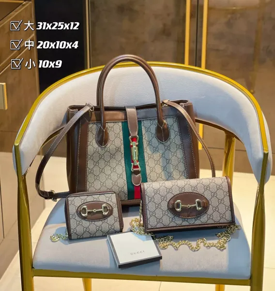Gucci Horsebit 1955 Bag Collection Black Leather Handbags and Wallets - 12