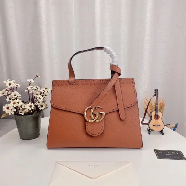 Gucci GG Marmont Mini Camera Bag Gray Monogram Crossbody Bag - 8