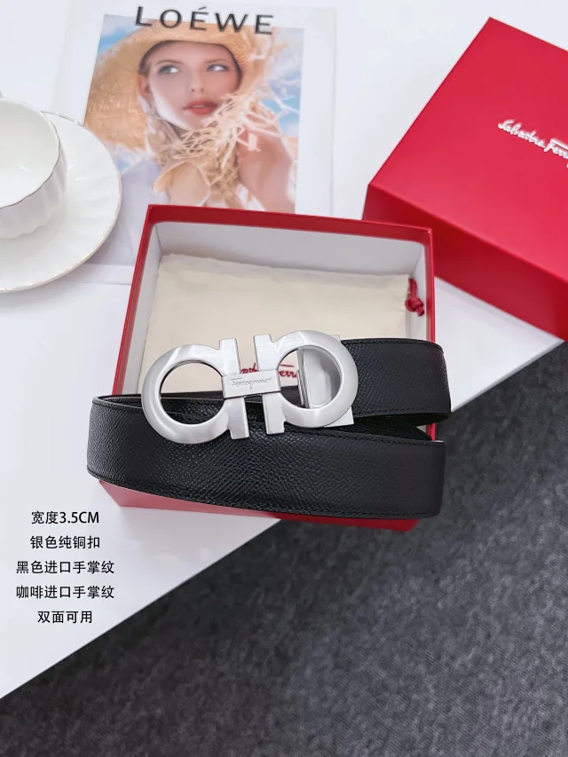 Salvatore Ferragamo Belts Reversible Double Gancini Buckle Belt product detail image 2