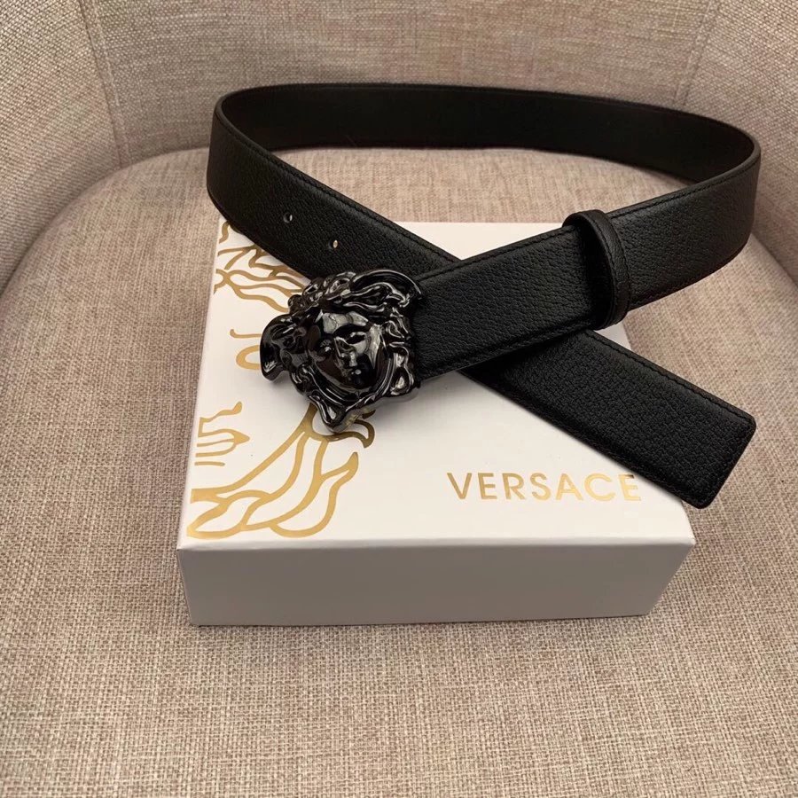 Versace Medusa Head Belt Multicolor Leather Belt - 7