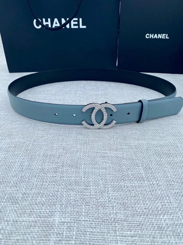 Chanel Belts Rhinestone Double-C Buckle Belt product detail image 2