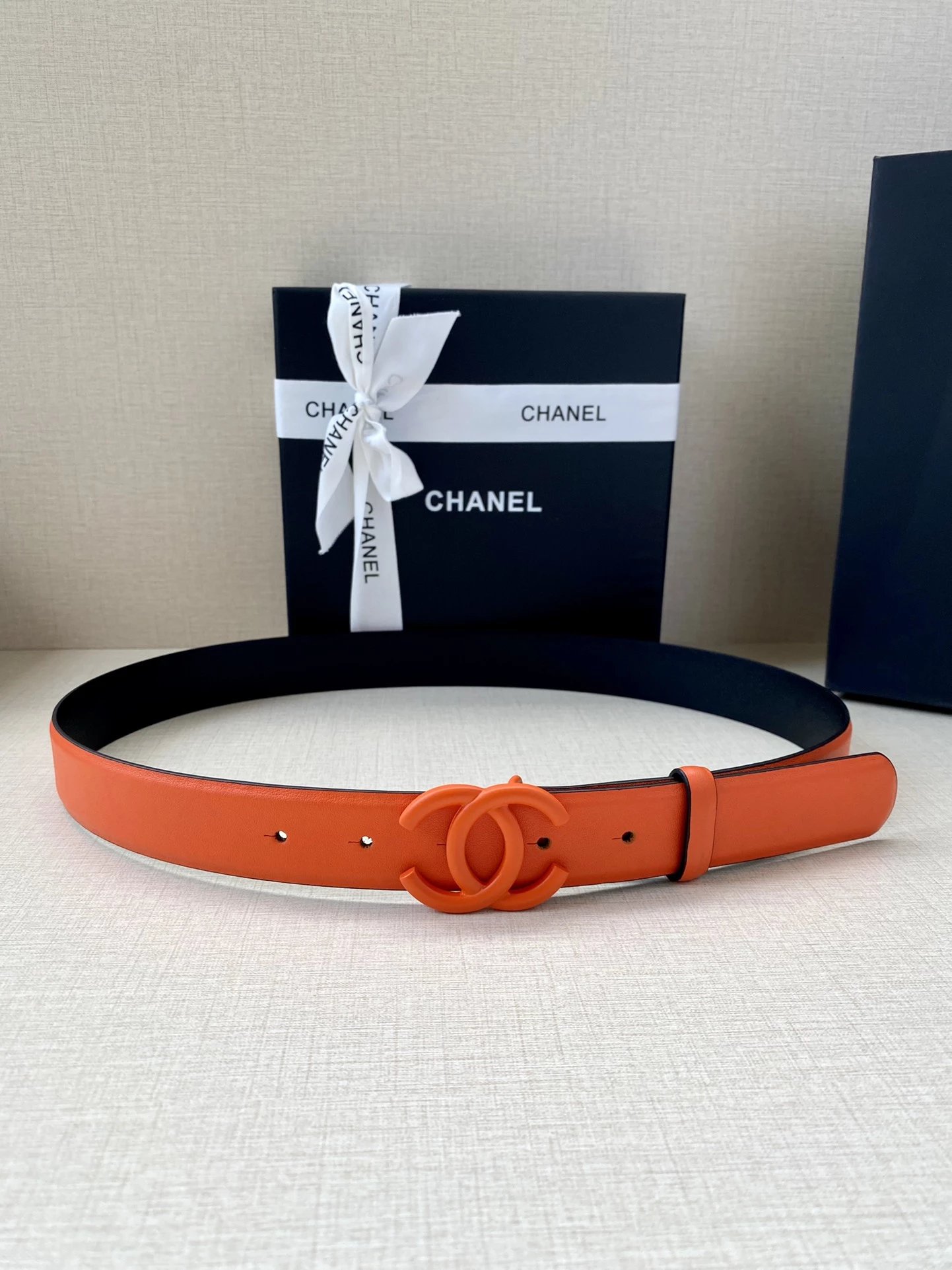 Chanel CC Logo Belt Pink Leather Belt - 12