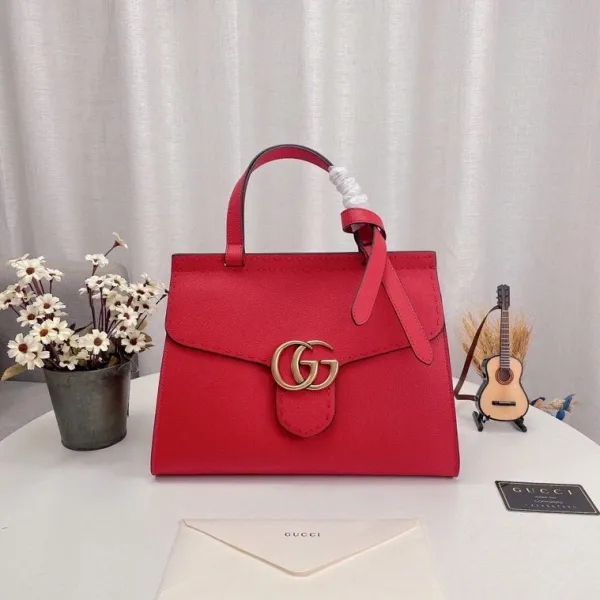 Gucci GG Marmont Mini Camera Bag Gray Monogram Crossbody Bag - 7