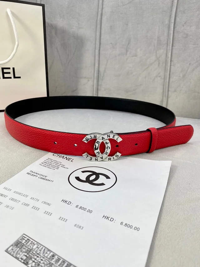 Chanel Belts Double-C logo buckle belt product detail image 2