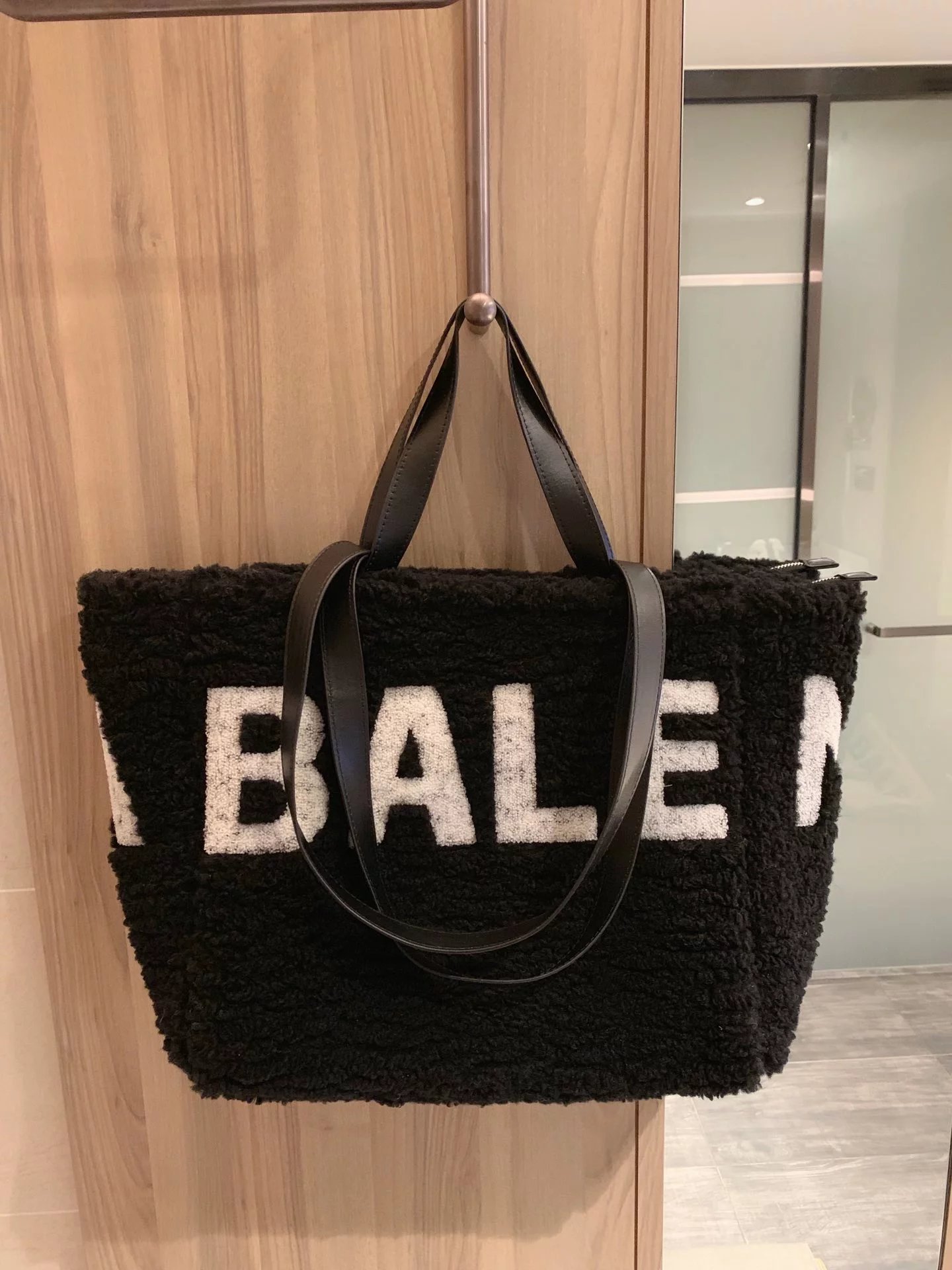 Balenciaga Logo Print Mini Tote Bag White Handbags - 10