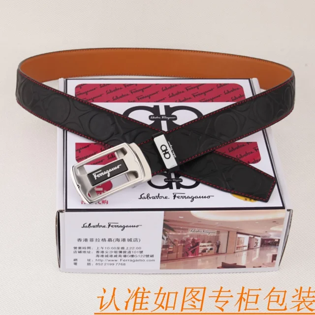 Salvatore Ferragamo Belts Reversible Leather Gancini Buckle Belt product detail image 5