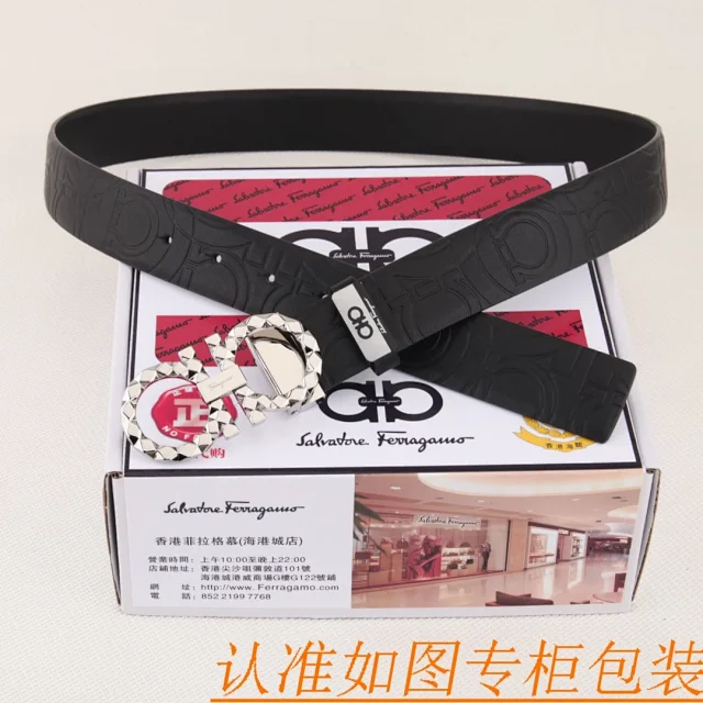 Salvatore Ferragamo Belts Reversible Leather Gancini Buckle Belt product detail image 8