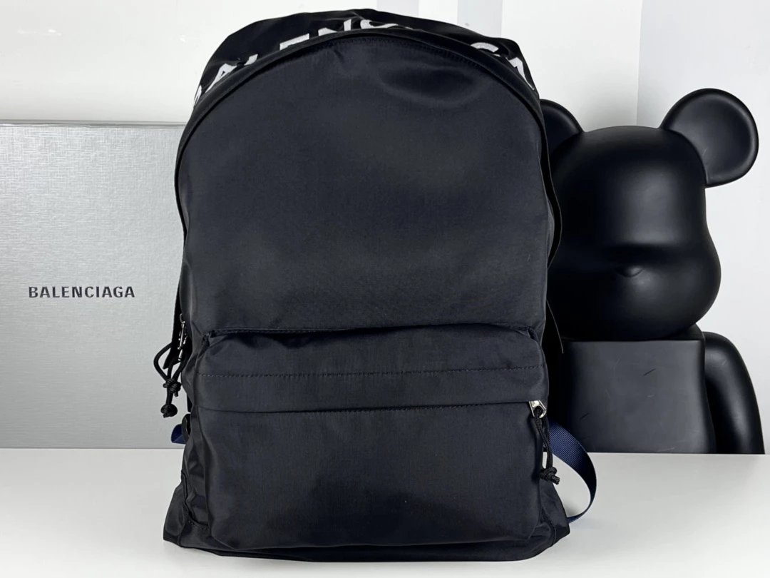Balenciaga Hourglass Crumpled Leather Black Duffle Bag - 13