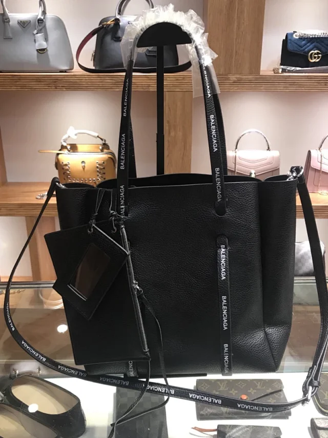 Balenciaga Handbags Hourglass crocodile-embossed top-handle bag product detail image 13