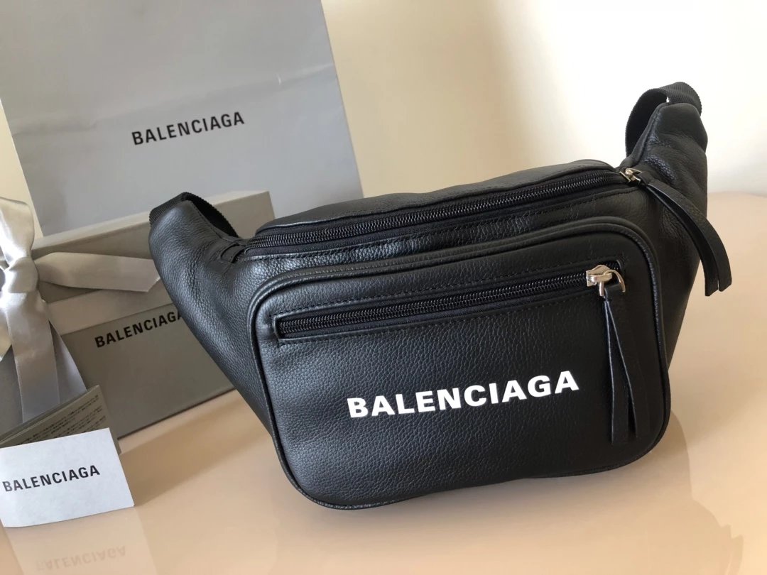 Balenciaga Everyday Backpack Black Leather Casual Backpack - 3
