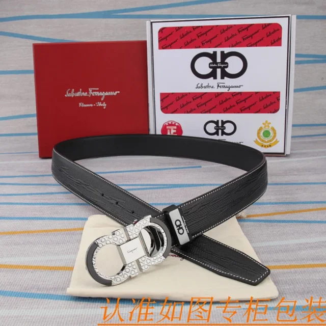 Salvatore Ferragamo Belts Reversible Leather Gancini Buckle Belt product detail image 13