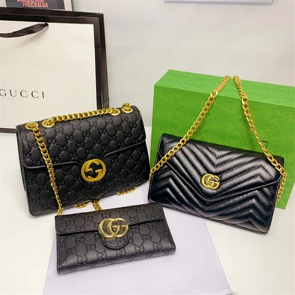 Gucci Handbags Monogram chain-strap flap bags product detail image 15