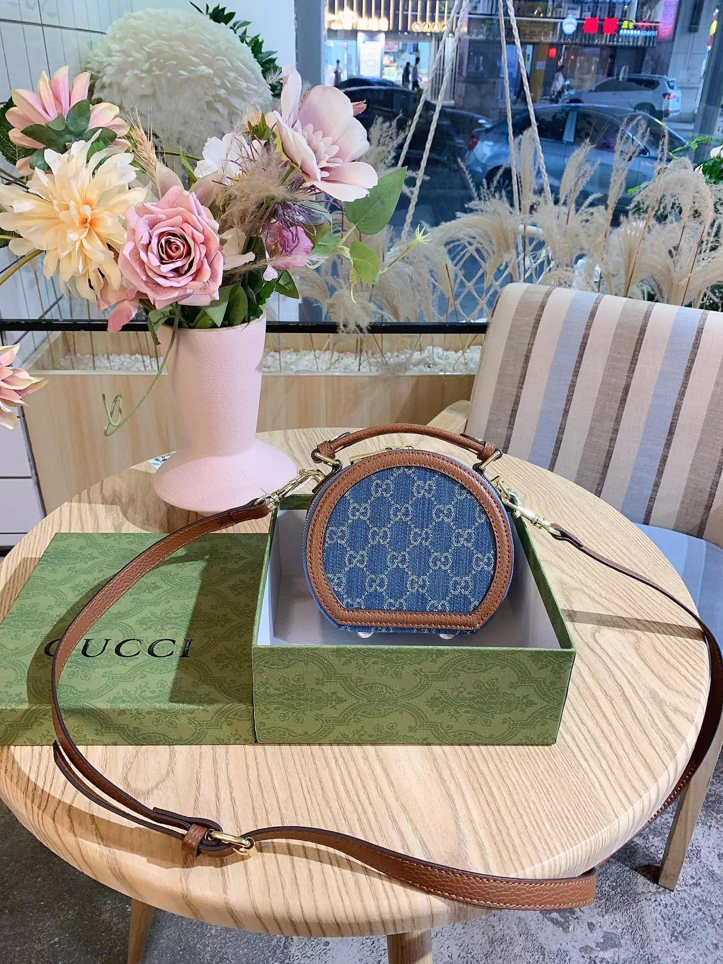 Gucci x Disney Mickey Mouse Round Shoulder Bag Brown - 8