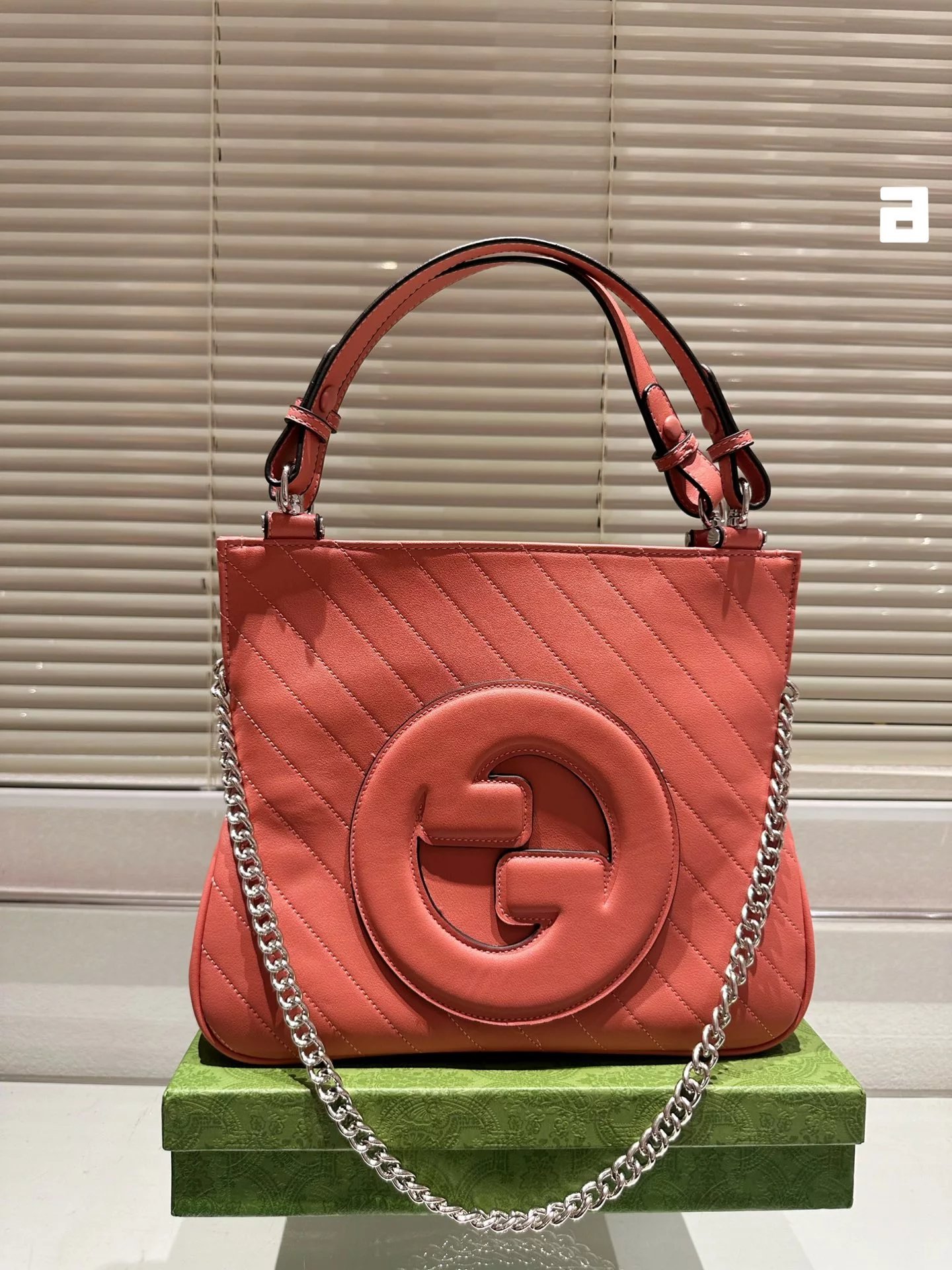 Gucci GG Marmont Quilted Black Leather Chain Shoulder Bag - 13