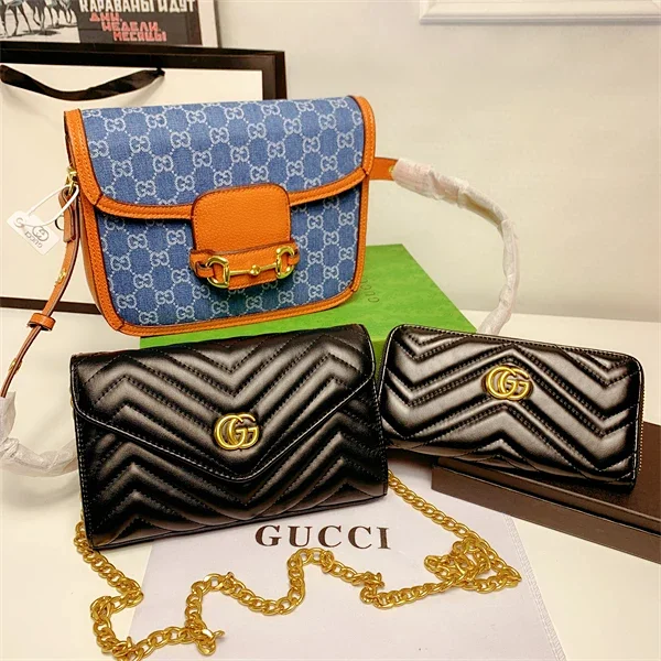 Gucci Handbags Monogram chain-strap flap bags product detail image 4