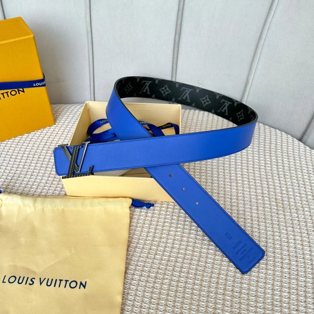 Louis Vuitton Monogram Reversible Belt Brown Pink Leather Belt - 5