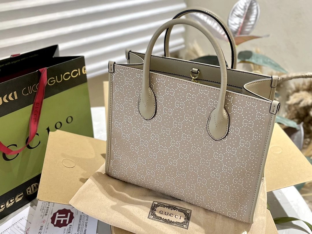 Gucci Music Is Mine Tote Bag Red Multicolor - 8