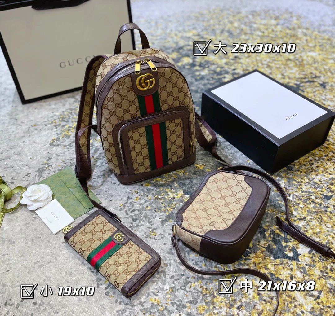 Gucci GG Marmont Mini Backpack Beige Leather Backpack - 11