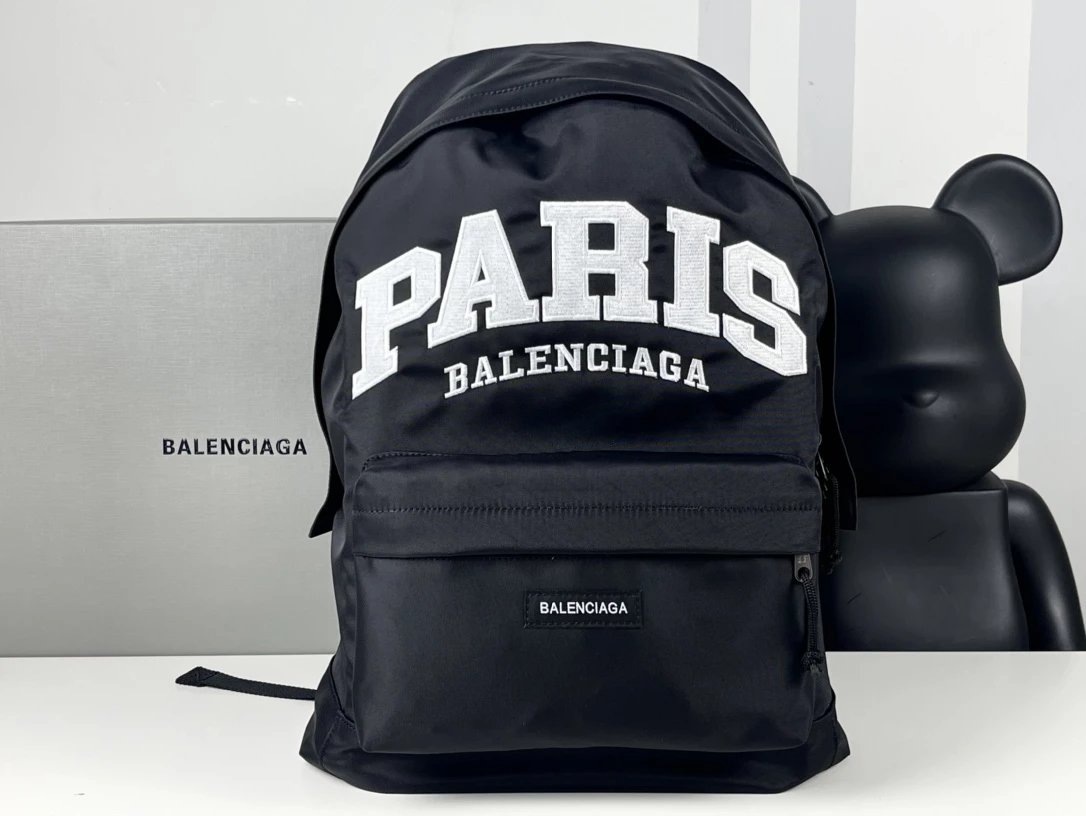 Balenciaga Hourglass Crumpled Leather Black Duffle Bag - 11