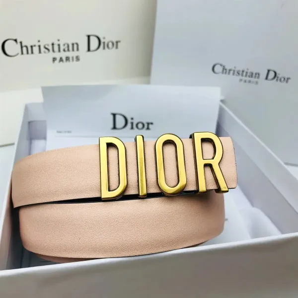 Dior Oblique Canvas Belt Black and Beige - 27