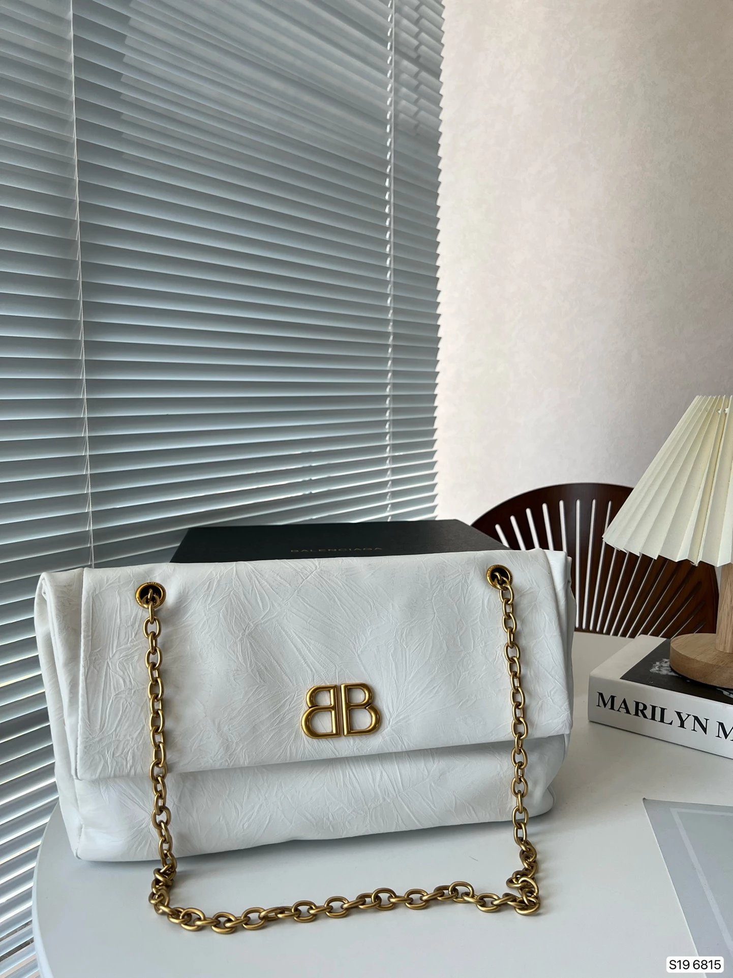 Balenciaga Hourglass Mini Black Quilted Chain Bag Shoulder Bags - 12