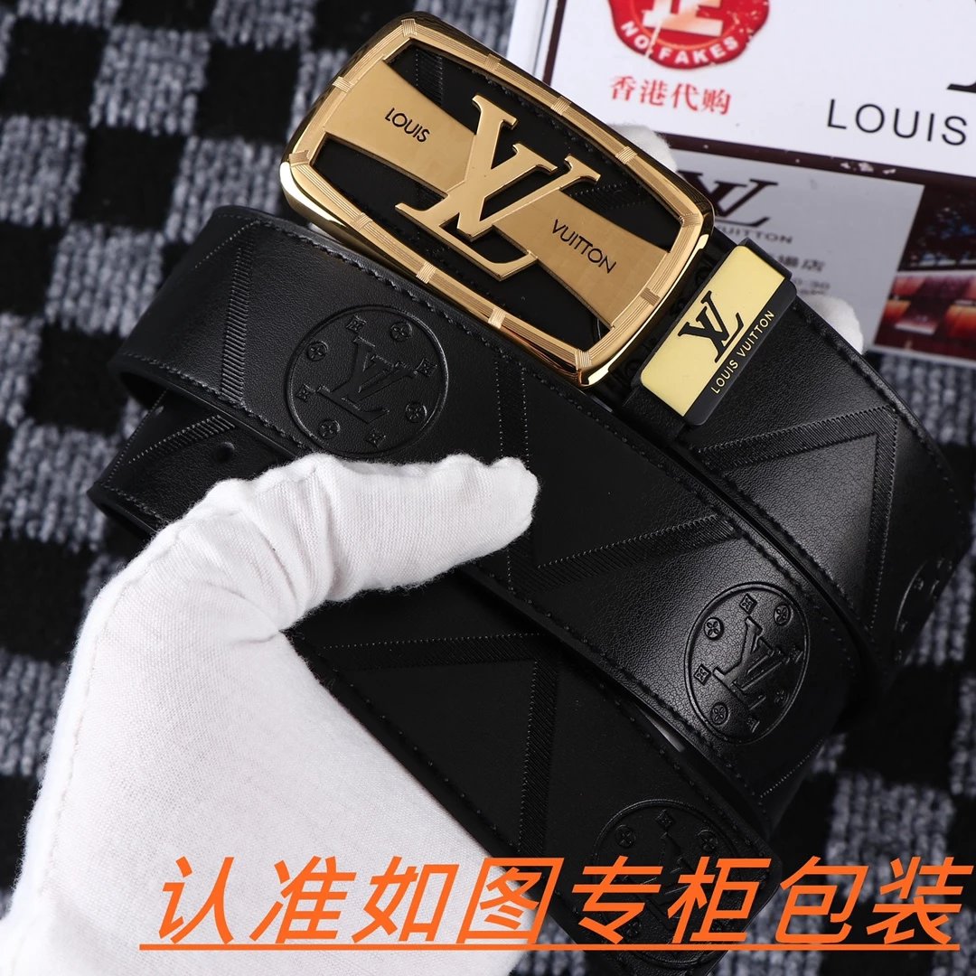 Louis Vuitton LV Initiales Belt Black Monogram Leather Belt - 14