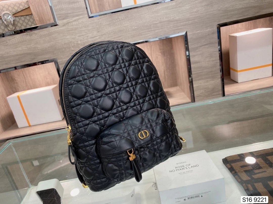 Dior Book Tote Mini Beige Quilted Leather Backpack - 9