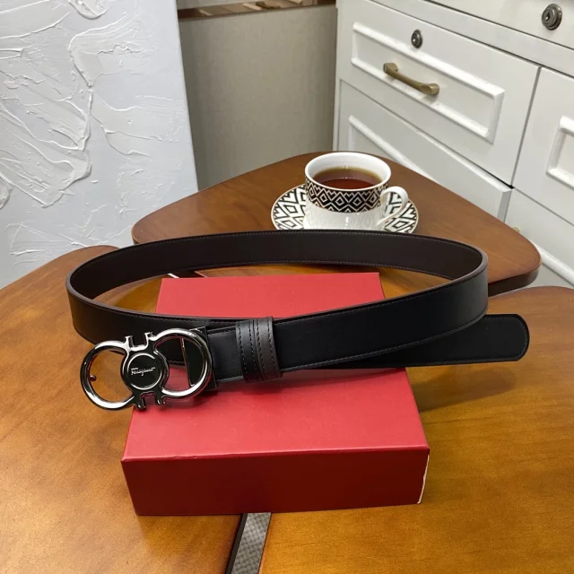 Salvatore Ferragamo Belts Double Gancini Buckle Belt product detail image 6