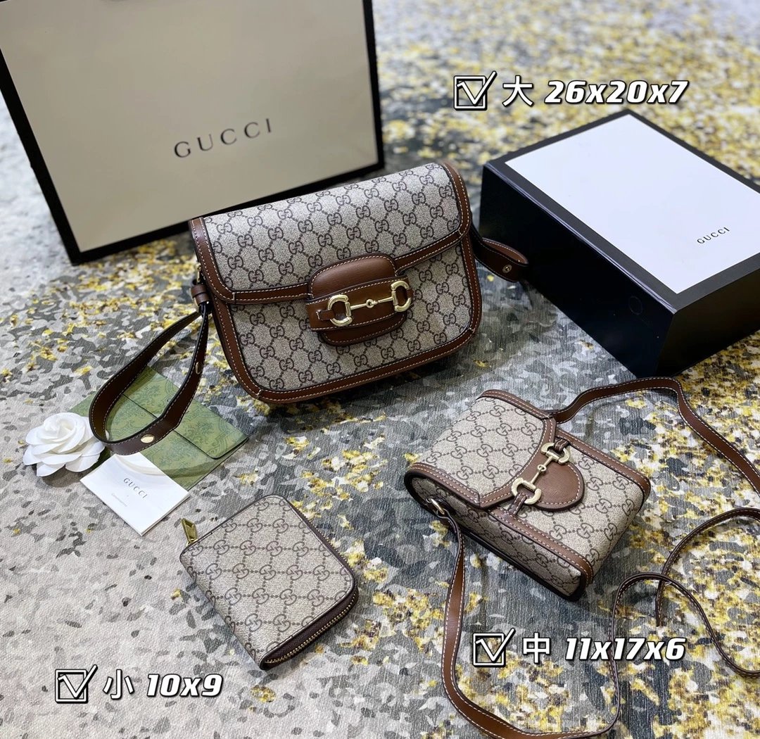 Gucci GG Marmont Mini Backpack and Wallet Set Beige Canvas with Red-Green Web - 9