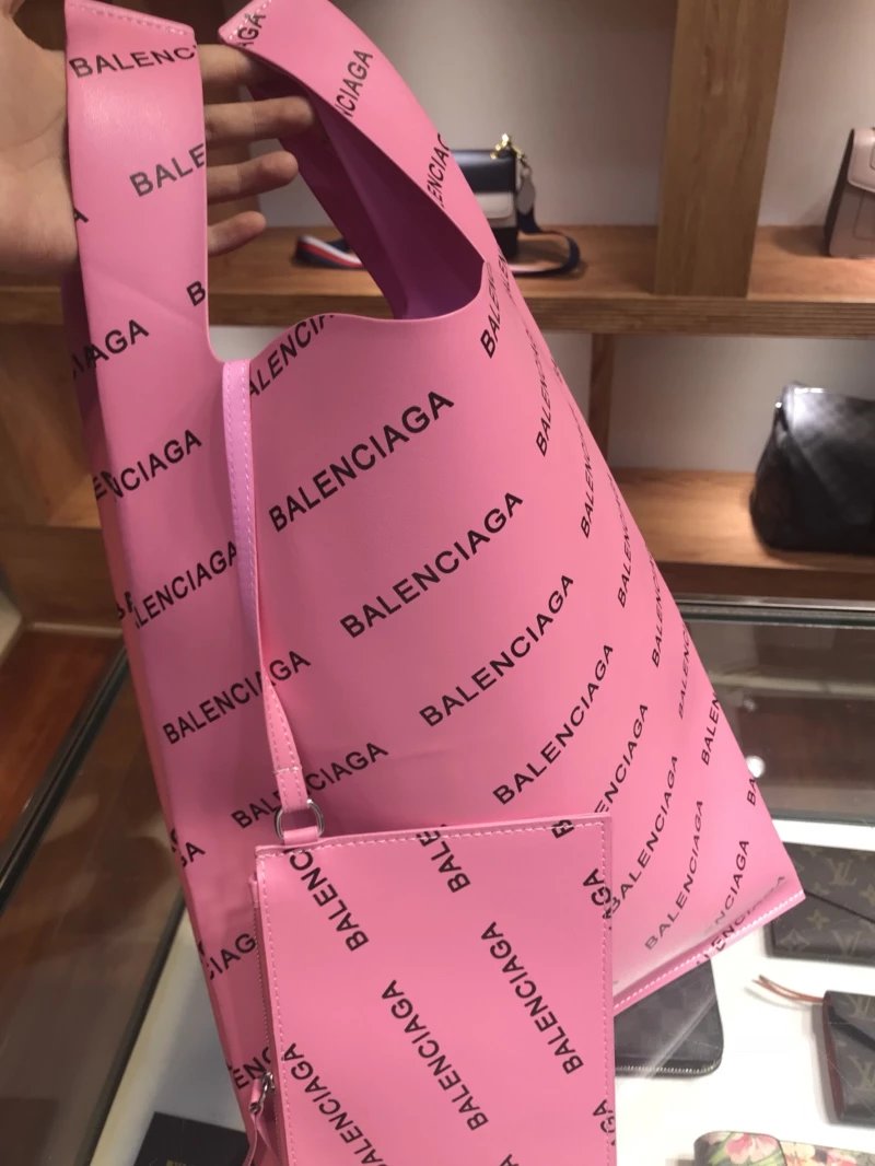 Balenciaga x Gucci Boston Bag Gray Graffiti Print Duffle Bag - 3