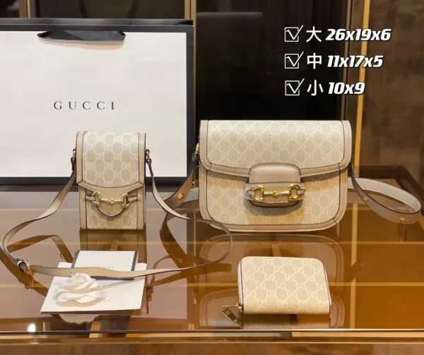 Gucci Horsebit 1955 Bag Collection Black Leather Handbags and Wallets - 4