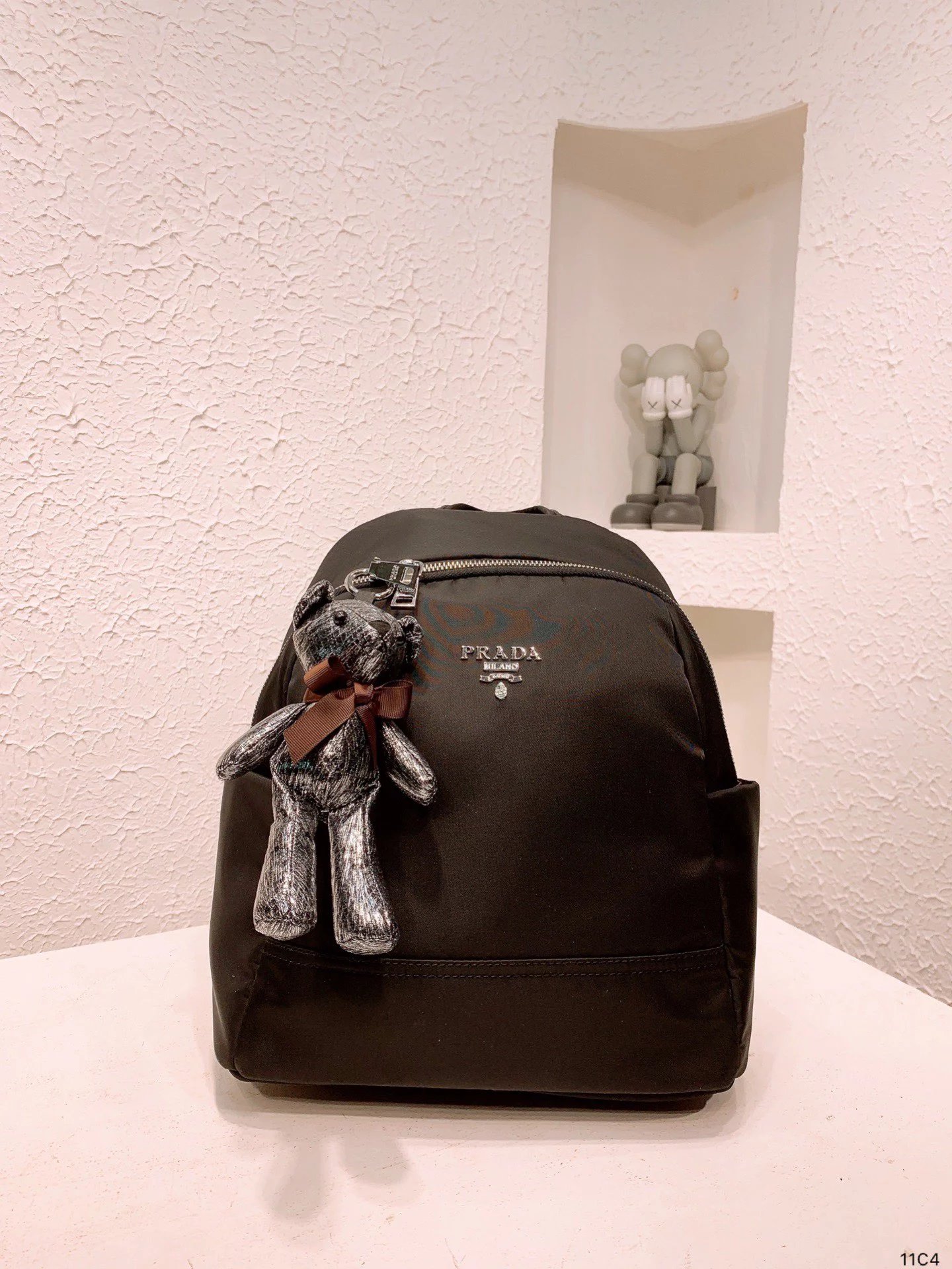 Dior Oblique Monogram Canvas Mini Backpack Beige Navy - 9