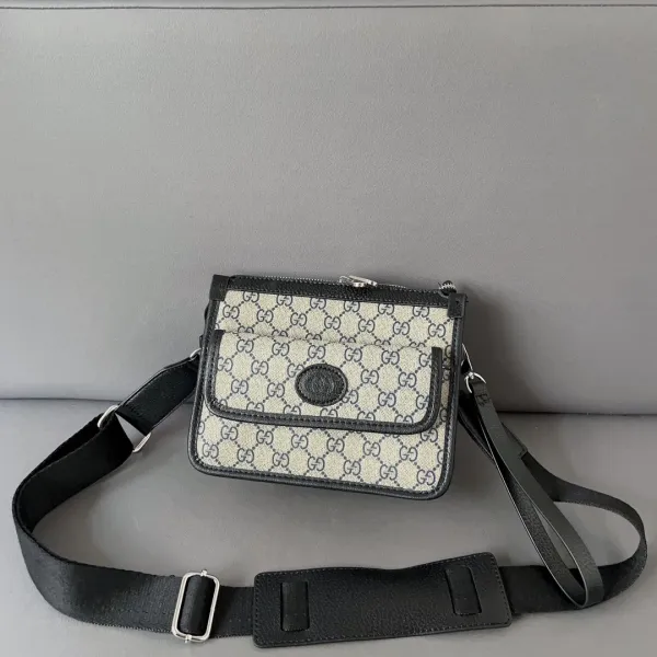 Gucci GG Marmont Mini Camera Bag Gray Monogram Crossbody Bag - 4